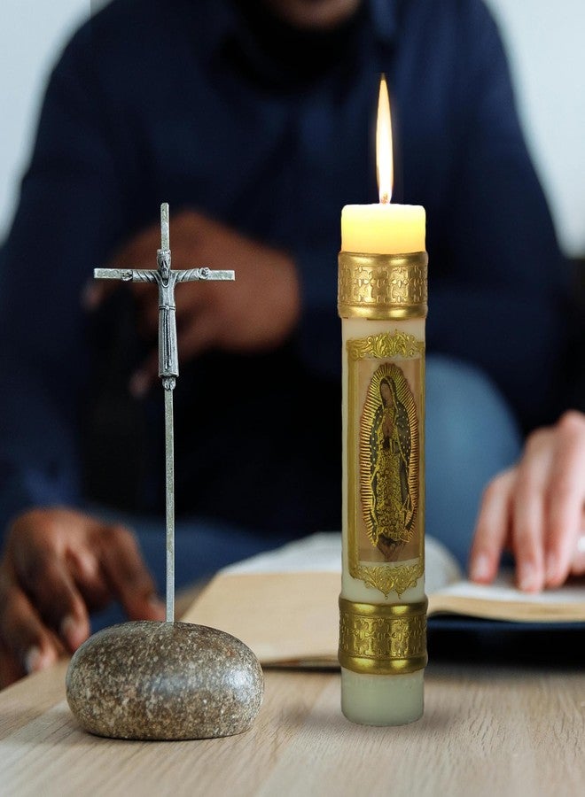 TALPGOD Religious Candles Catholic,Prayer Candles for Church Baptism First Communion Wedding Mexican Gift,Cirios Religiosos Catolicos,Vela De Bautizo,Cirio Pascual Catolico 2025 - Image 4